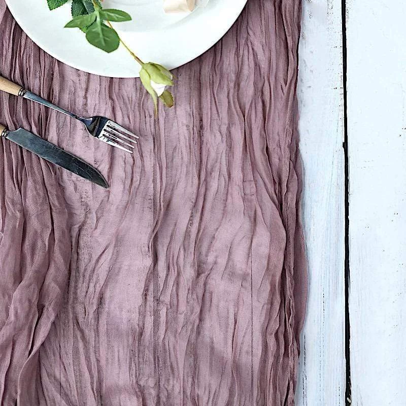 10 Feet Cotton Cheesecloth Gauze Table Runner