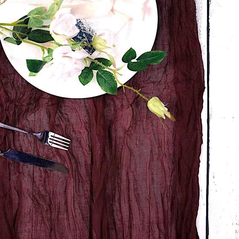 10 Feet Cotton Cheesecloth Gauze Table Runner - Image 19