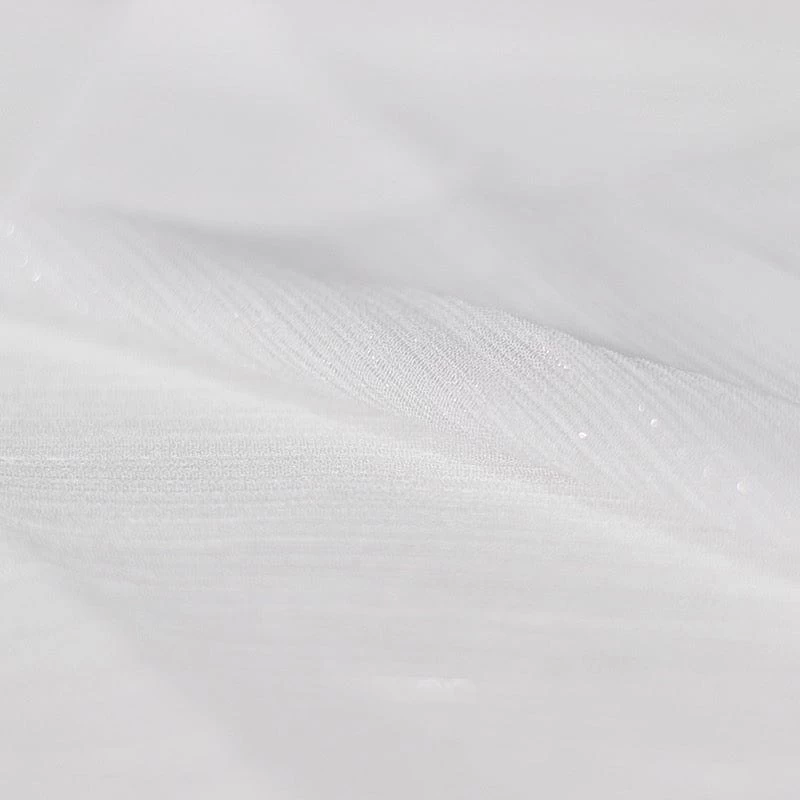 Crinkled Chiffon Fabric Bolt 54" X 10 Yards - Silver And White - Image 13