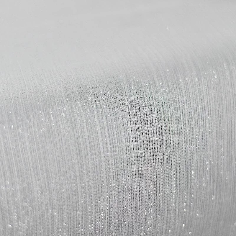Crinkled Chiffon Fabric Bolt 54" X 10 Yards - Silver And White - Image 12