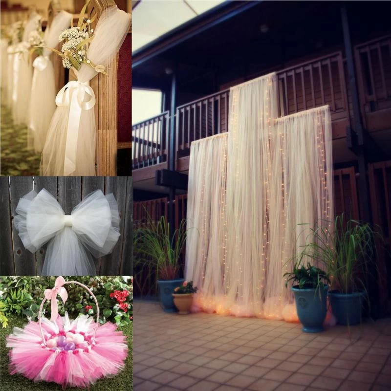 54 Inch X 120 Feet Wedding Tulle Bolt - Image 9