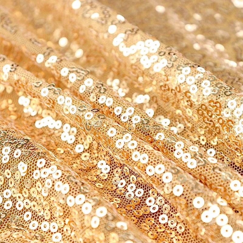 Sequin 17 Feet Pleated Satin Table Skirt With Top Velcro Strip - Image 9