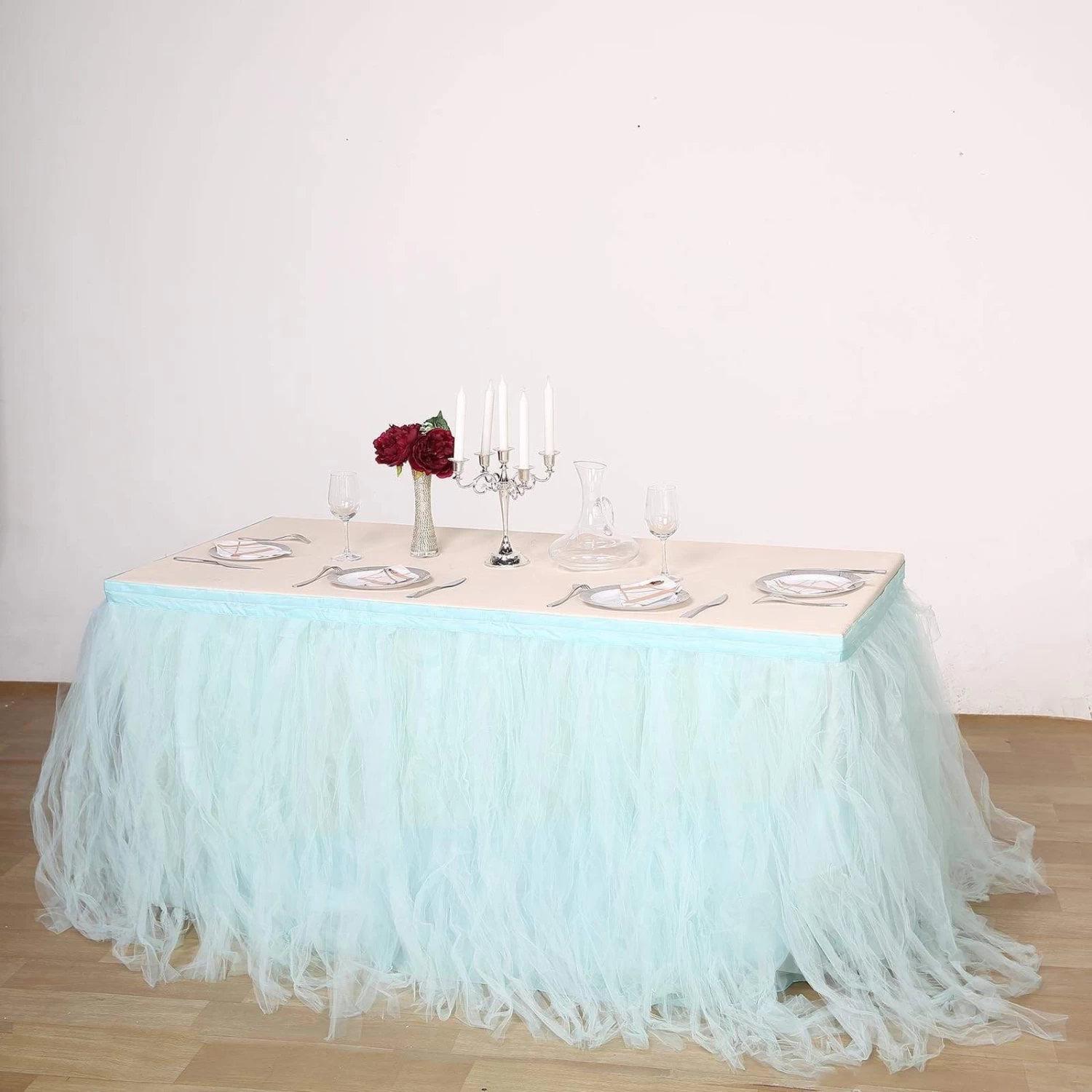 Tutu Multi Layers Tulle Table Skirt - Image 9