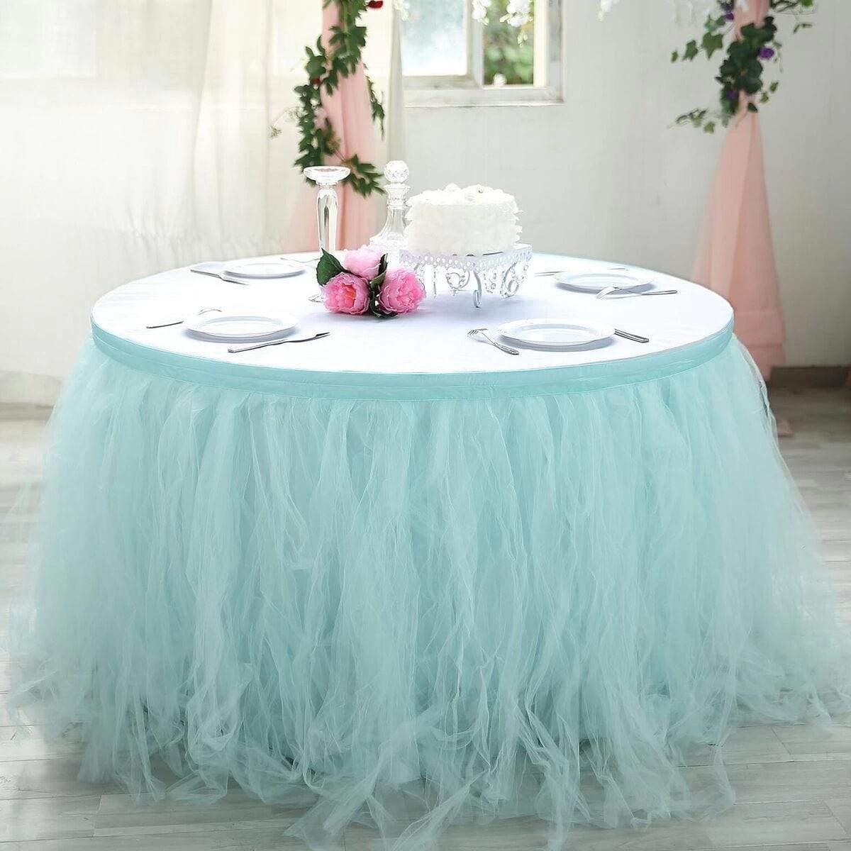 Tutu Multi Layers Tulle Table Skirt - Image 16