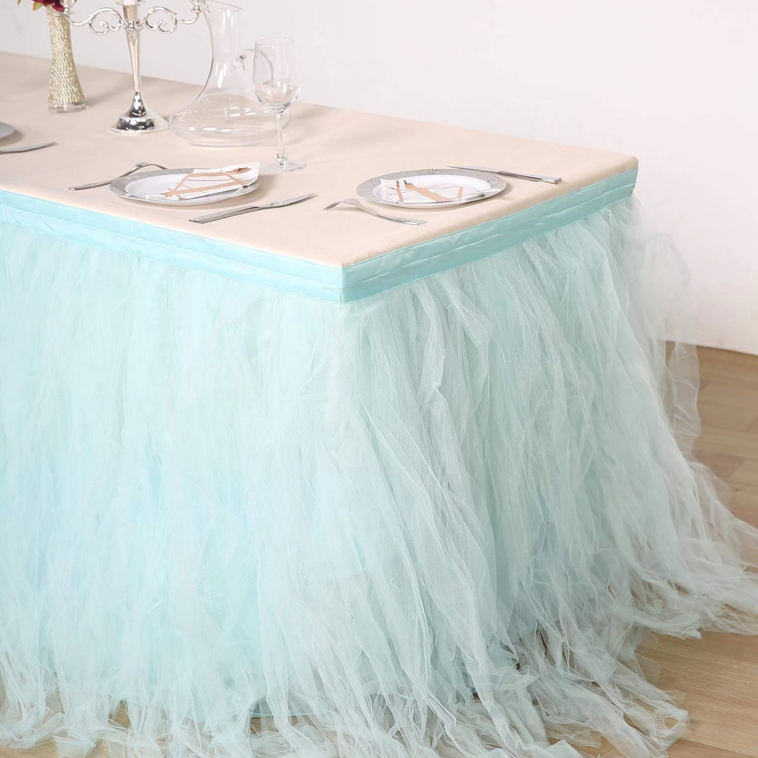 Tutu Multi Layers Tulle Table Skirt