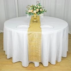 10x108 In Faux Diamond Rhinestones Plastic Table Runner