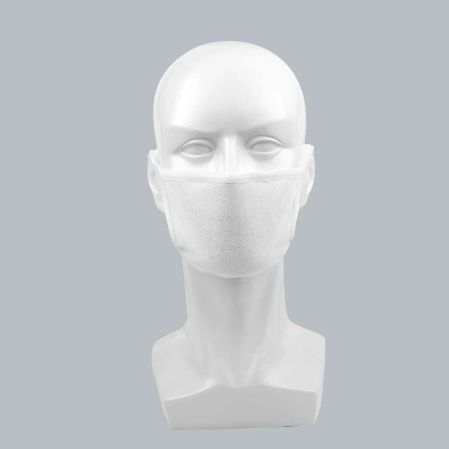 30 White 3 Layers Breathable Earloop Extra Soft Cotton Face Masks Protective Covers - Image 3