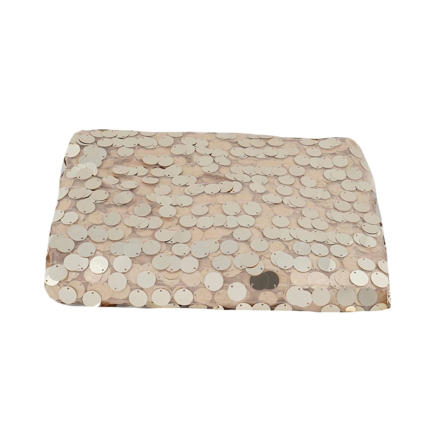 54 In X 4 Yards Payette Sequins On Mesh Fabric Roll - Image 3