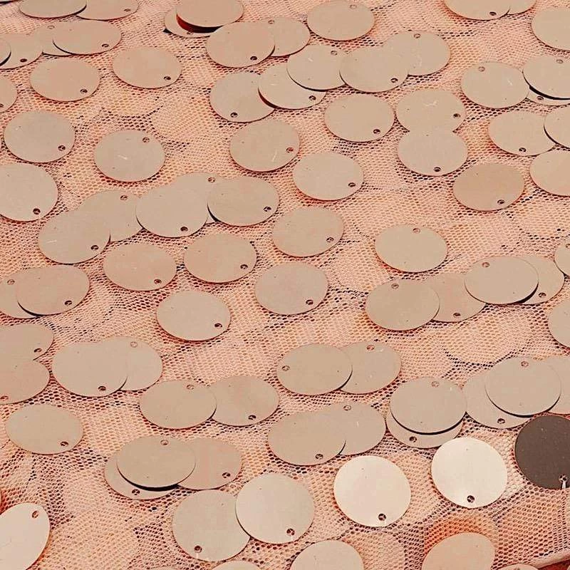 54 In X 4 Yards Payette Sequins On Mesh Fabric Roll - Image 11