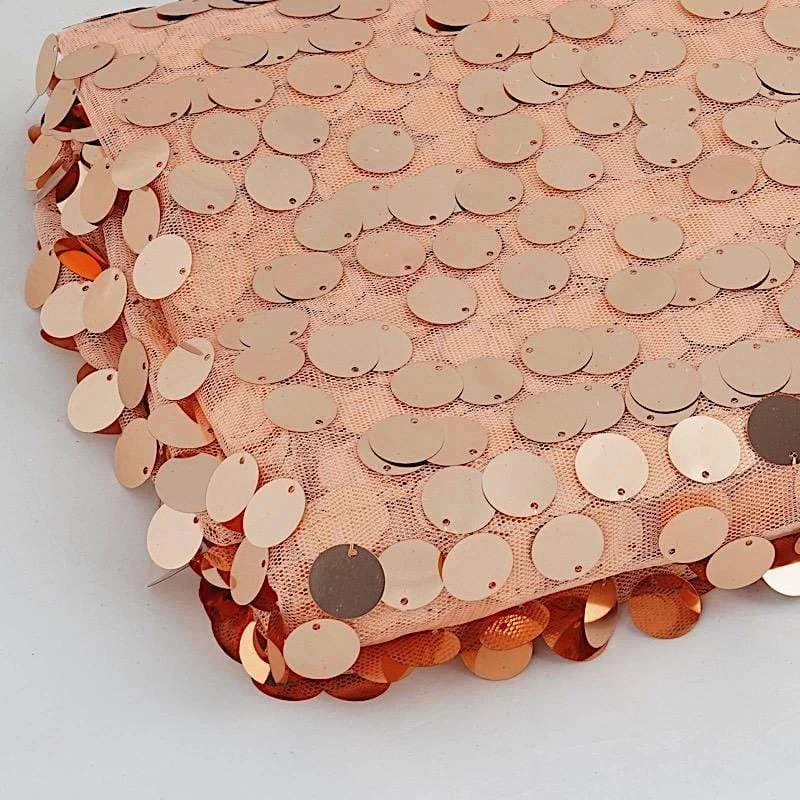 54 In X 4 Yards Payette Sequins On Mesh Fabric Roll - Image 10