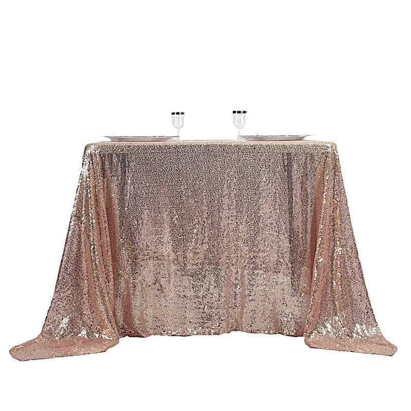 90 Inch Sequin Square Table Overlay - Image 3