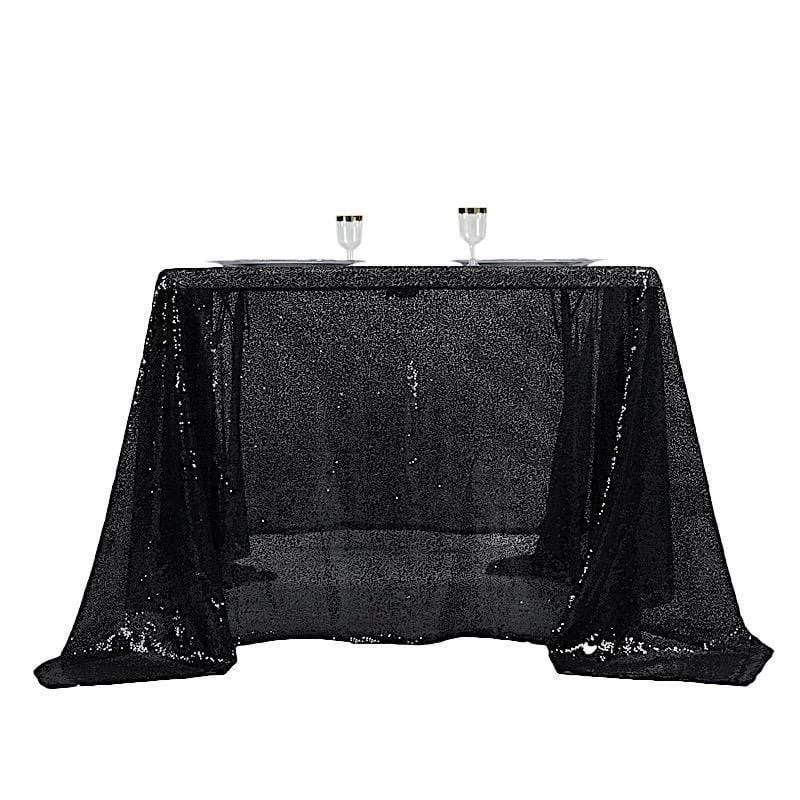 90 Inch Sequin Square Table Overlay - Image 13