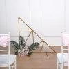 3 Feet Gold Metal Triangle Geometric Backdrop Stand Wedding Arch