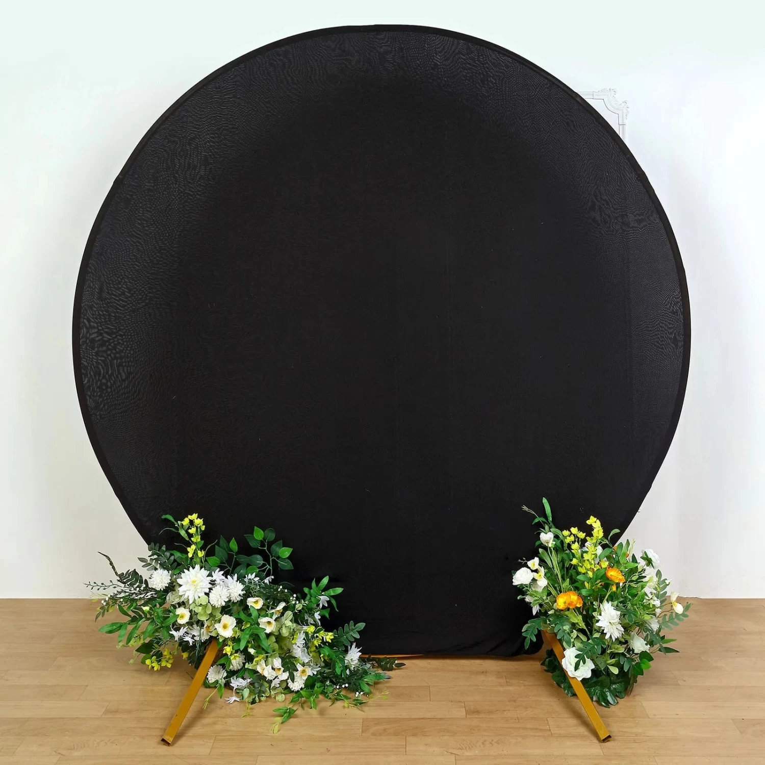 7.5 Feet Fitted Spandex Round Wedding Backdrop Stand Cover