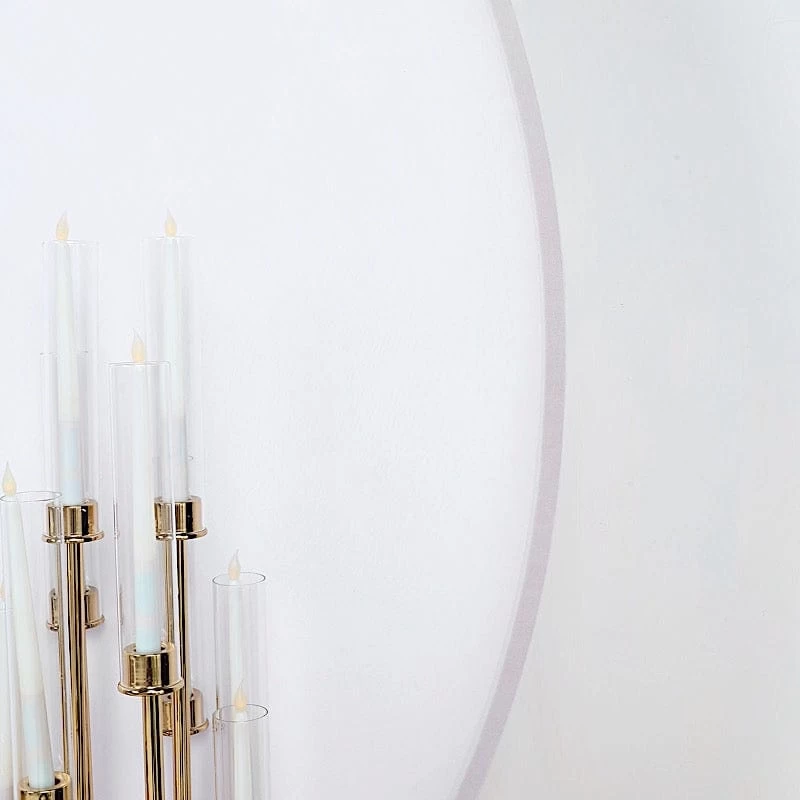 7.5 Feet Fitted Spandex Round Wedding Backdrop Stand Cover - Image 12