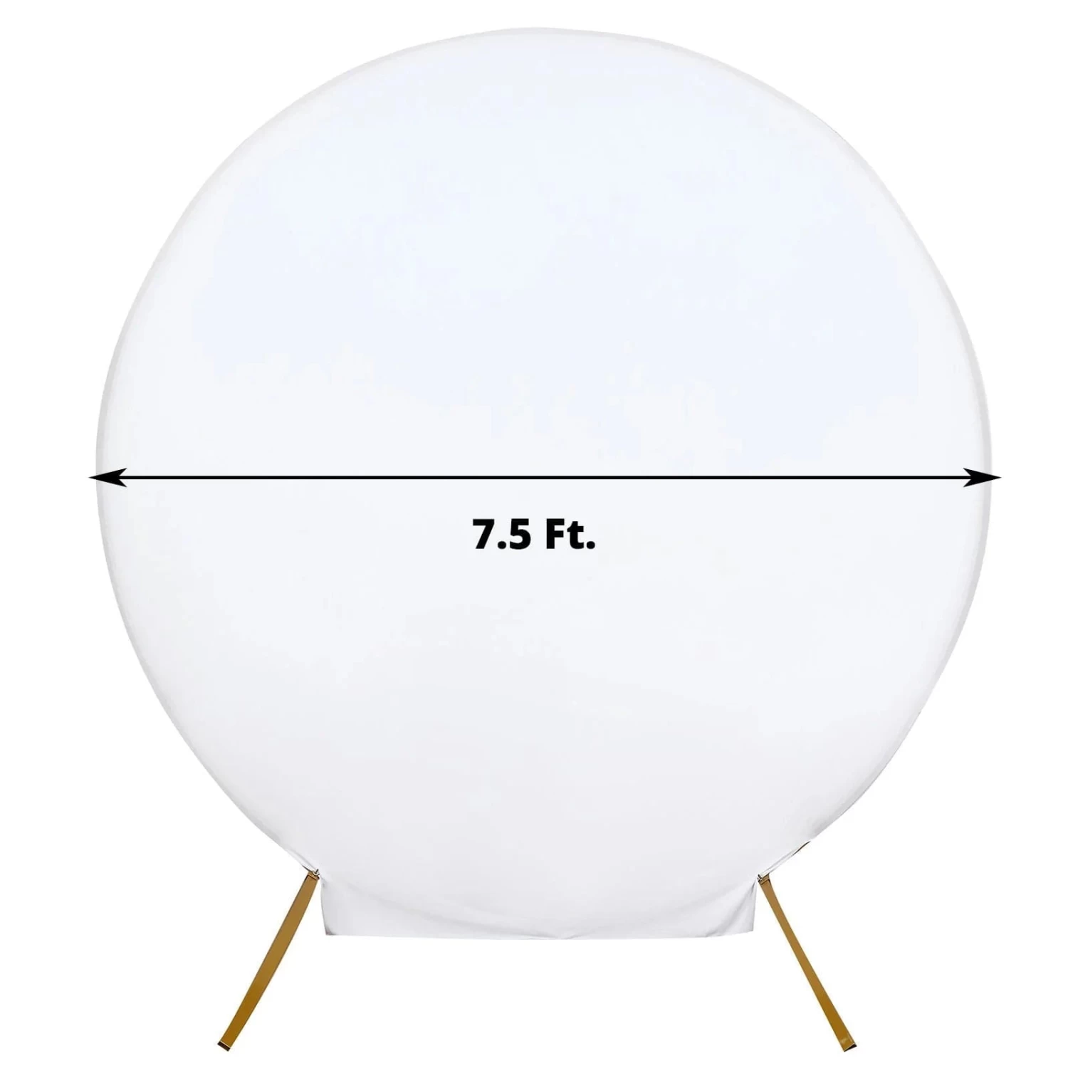 7.5 Feet Fitted Spandex Round Wedding Backdrop Stand Cover - Image 10