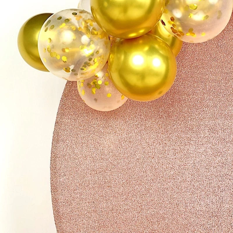 7.5 Feet Metallic Glittered Spandex Round Backdrop Stand Cover - Image 3