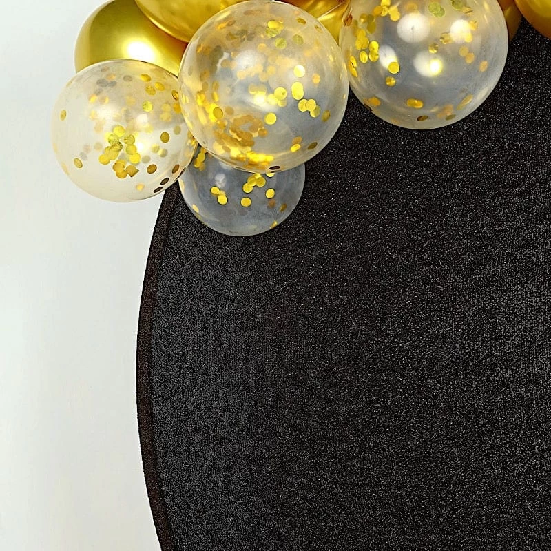 7.5 Feet Metallic Glittered Spandex Round Backdrop Stand Cover - Image 12
