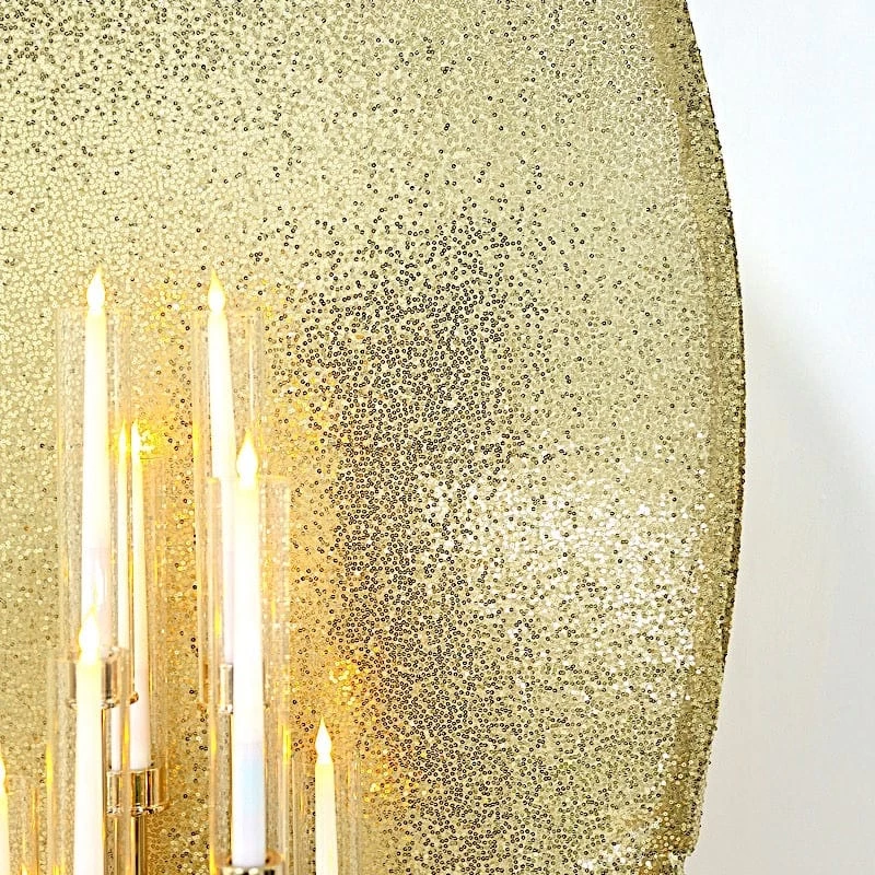 7.5 Feet Metallic Sequin Round Backdrop Stand Cover - Image 13