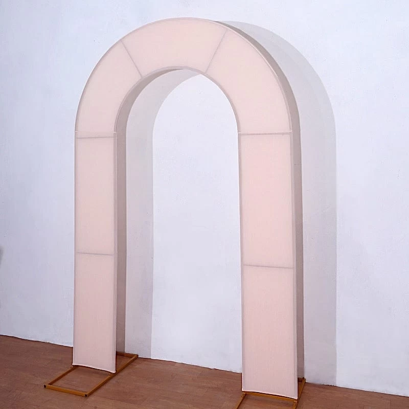 8 Feet Fitted Spandex Double Open Arch Backdrop Stand Cover - Image 4