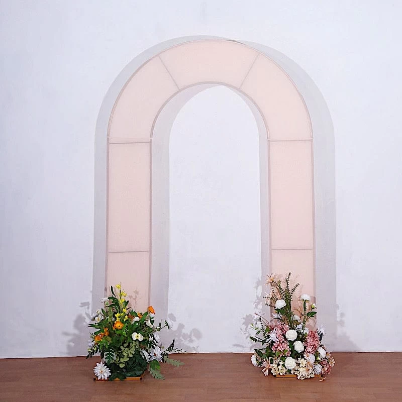 8 Feet Fitted Spandex Double Open Arch Backdrop Stand Cover