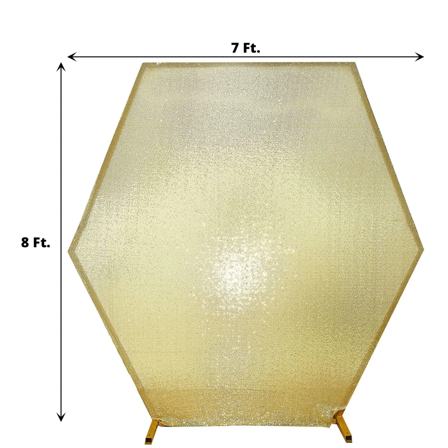 8 Feet Sparkle Sequin Hexagon Backdrop Stand Cover - Image 11