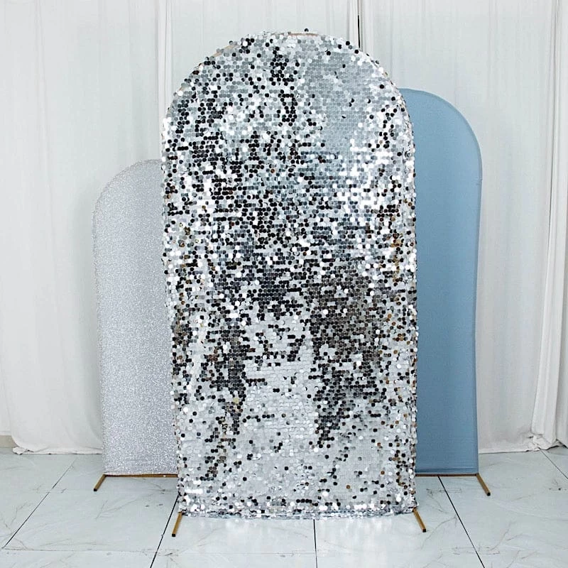 3 Fitted Assorted Round Top Wedding Arch Backdrop Stand Covers - Image 18