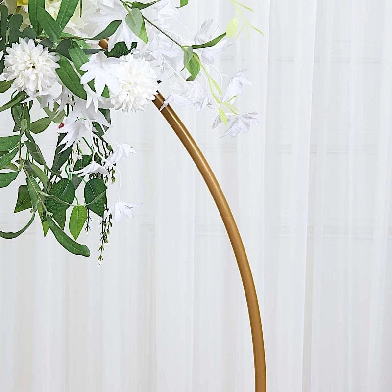 Gold Balloon Circle Metal Frame Round Backdrop Stand Wedding Arch - Image 14
