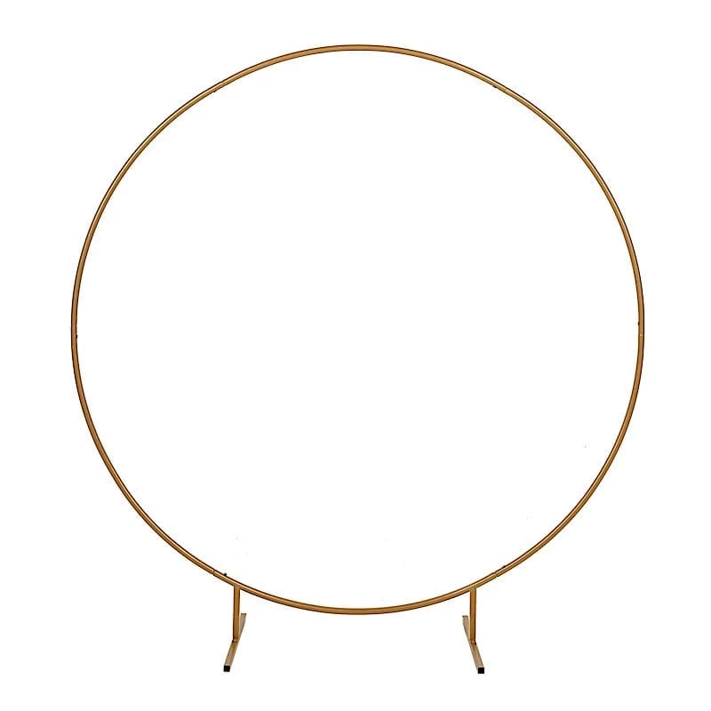 Gold Balloon Circle Metal Frame Round Backdrop Stand Wedding Arch - Image 18