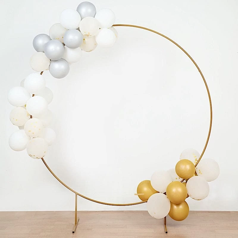 Gold Balloon Circle Metal Frame Round Backdrop Stand Wedding Arch - Image 20