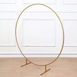 Gold Balloon Circle Metal Frame Round Backdrop Stand Wedding Arch