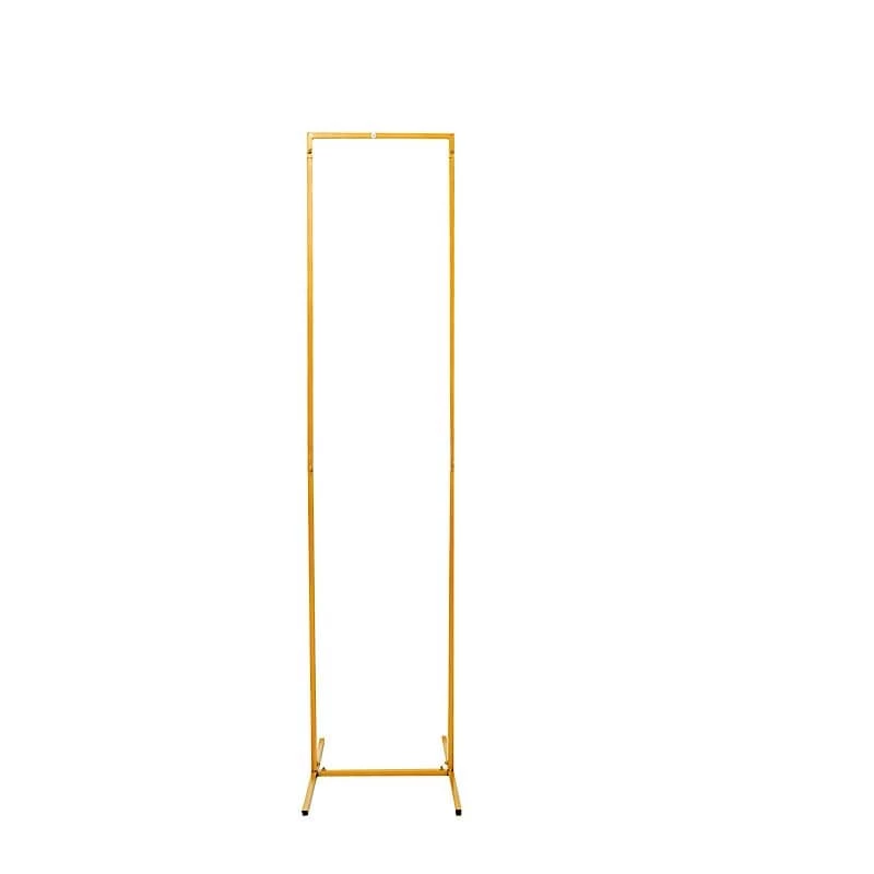 Gold Metal Floral Display Frame Rectangle Backdrop Stand Wedding Arch - Image 5