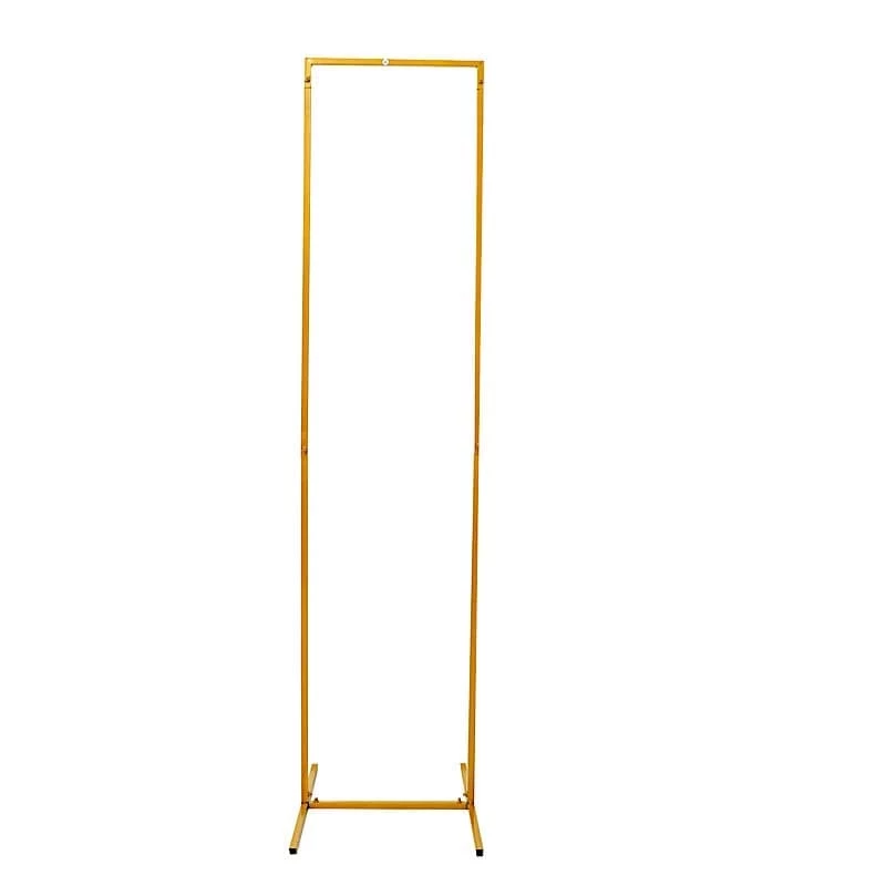 Gold Metal Floral Display Frame Rectangle Backdrop Stand Wedding Arch - Image 13