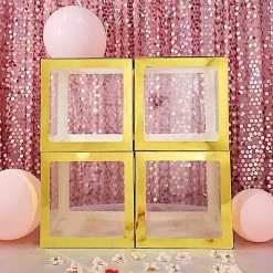 2 Pcs 12 In Transparent Balloon Boxes Party Decorations