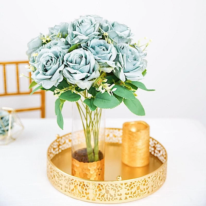 18 In Tall Silk Rose Bushes Artificial Flowers - Image 17