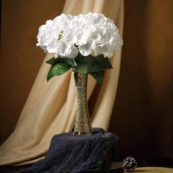 25 Silk Hydrangea Flowers - 5 Bushes - Image 15