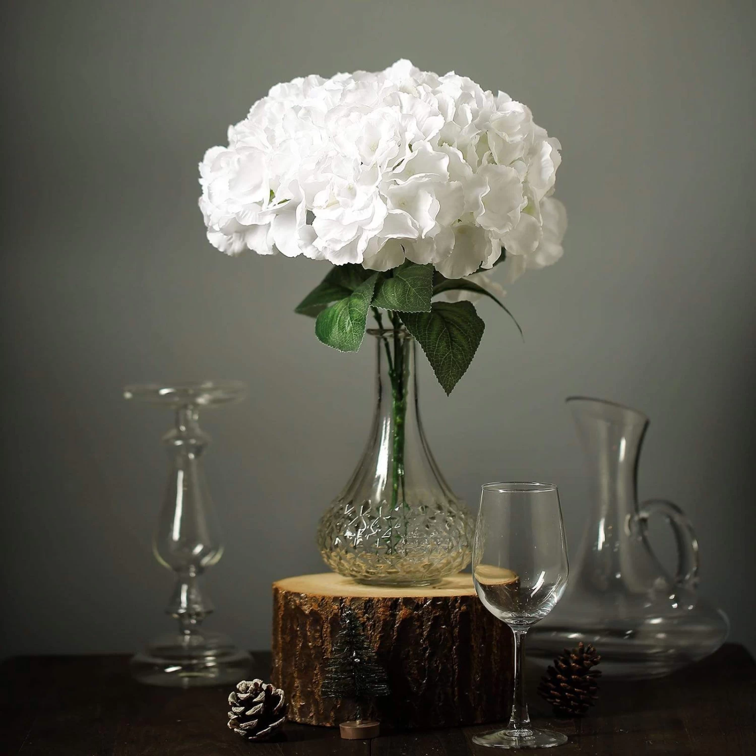 25 Silk Hydrangea Flowers - 5 Bushes - Image 16