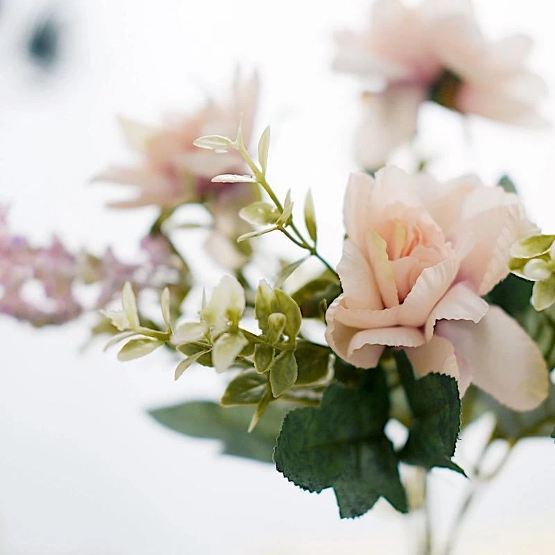 3 11 In Silk Peony Bushes Artificial Flower Bouquets - Image 6