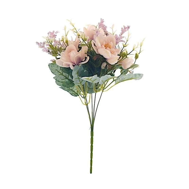 3 11 In Silk Peony Bushes Artificial Flower Bouquets - Image 9