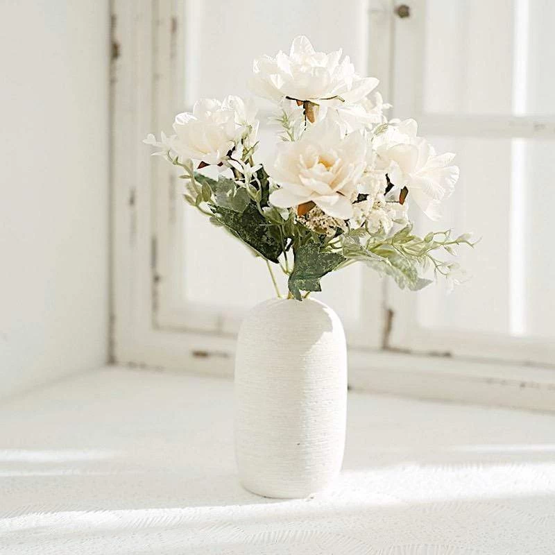 3 11 In Silk Peony Bushes Artificial Flower Bouquets - Image 13