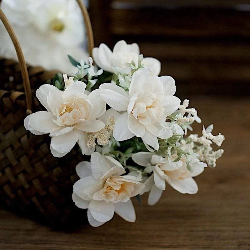 3 11 In Silk Peony Bushes Artificial Flower Bouquets - Image 16