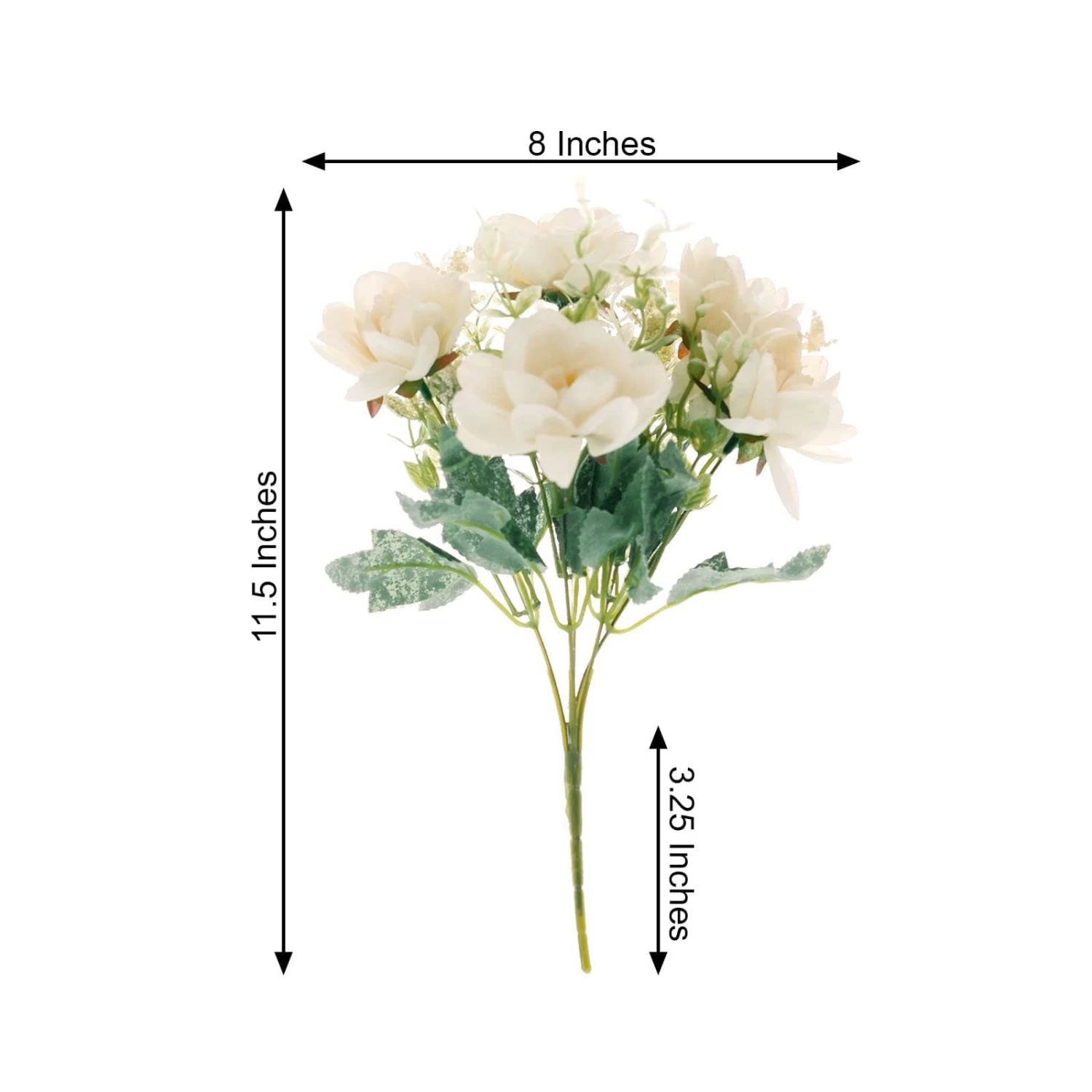 3 11 In Silk Peony Bushes Artificial Flower Bouquets - Image 17