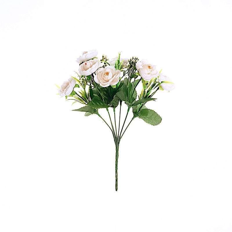 4 12 In Tall Silk Peony Bushes Artificial Flower Bouquets - Image 9
