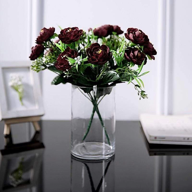 4 12 In Tall Silk Peony Bushes Artificial Flower Bouquets - Image 15