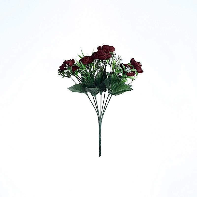 4 12 In Tall Silk Peony Bushes Artificial Flower Bouquets - Image 18