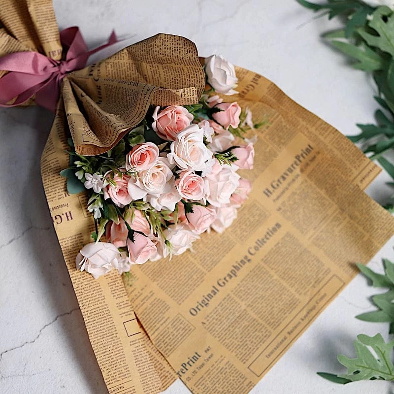 4 Bushes 12 In Artificial Flowers Silk Roses Bouquets - Image 7