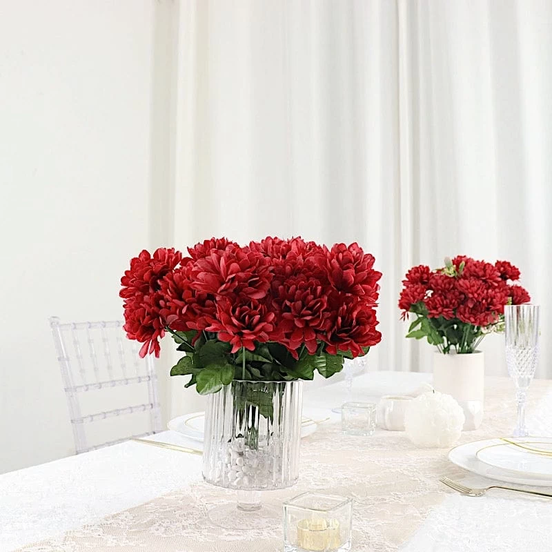 84 Chrysanthemum Mums Silk Artificial Flowers - Image 2