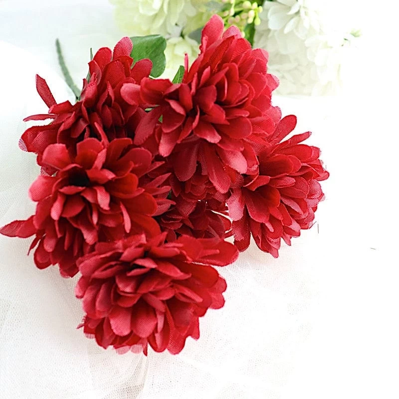 84 Chrysanthemum Mums Silk Artificial Flowers - Image 5