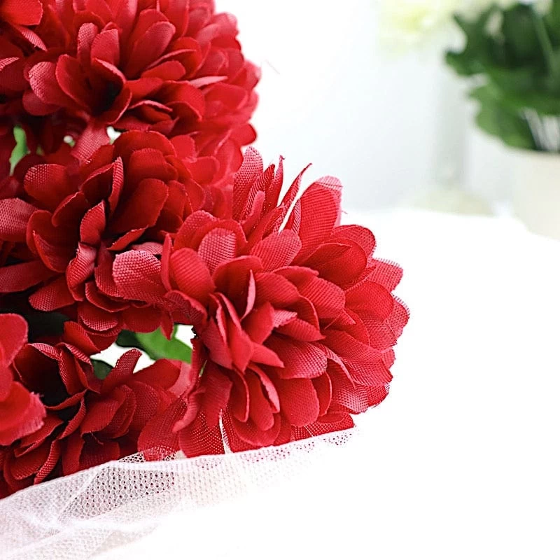 84 Chrysanthemum Mums Silk Artificial Flowers - Image 9