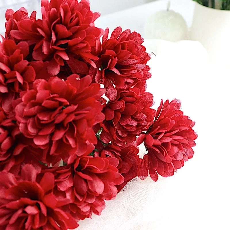 84 Chrysanthemum Mums Silk Artificial Flowers - Image 10